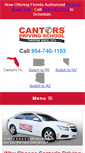 Mobile Screenshot of cantorsdrivingschoolfl.com